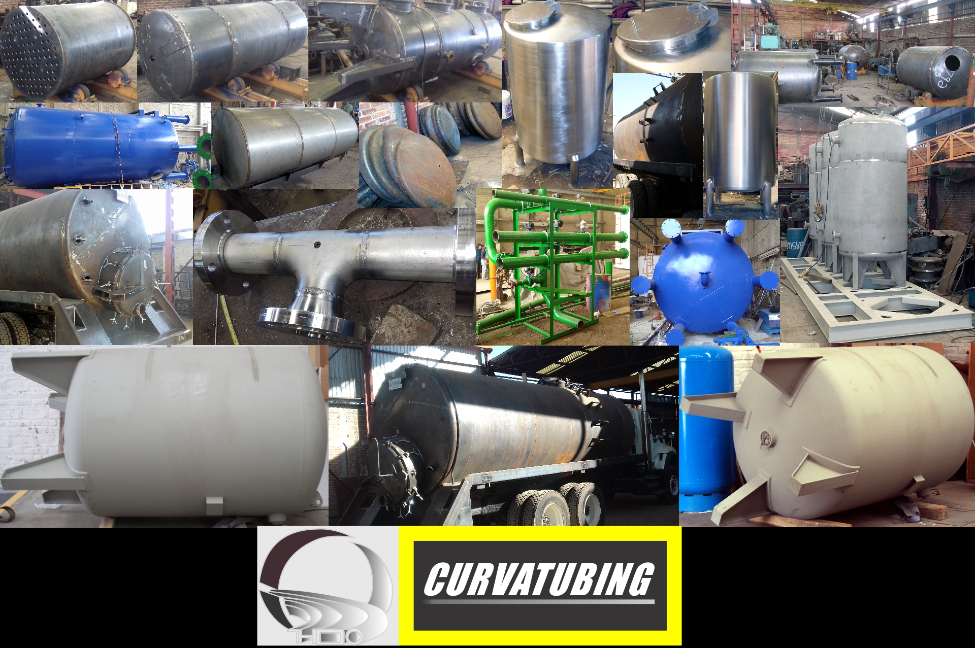 Tanques, tapas toriesfericas, Tapas pasahombre, tuberia